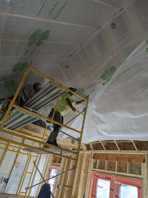 cellulose insulation install